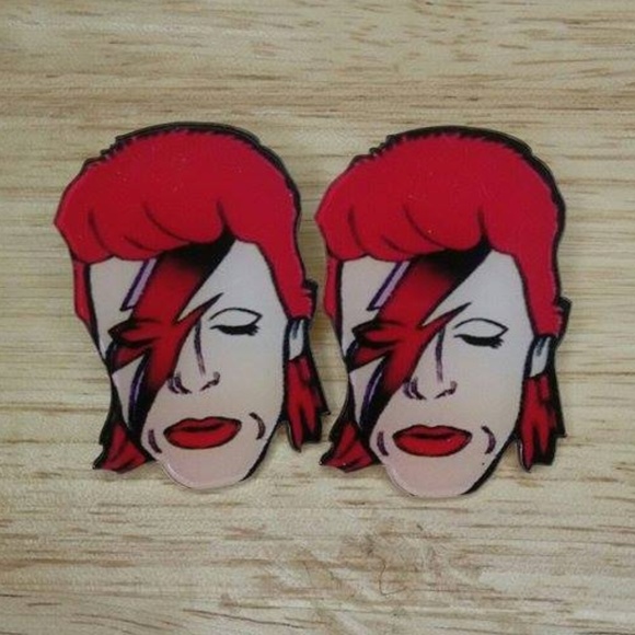 Jewelry - Acrylic Bowie Earrings
